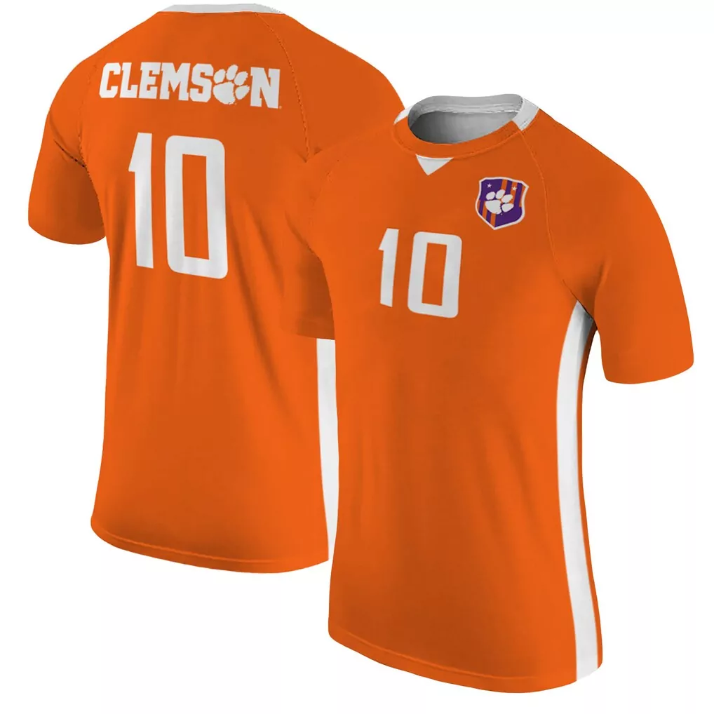 1 clemson tigers nike youth replica football jersey orange