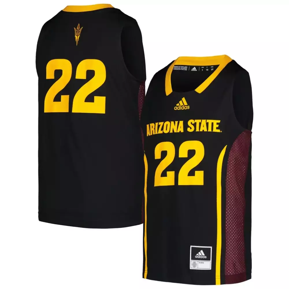 22 arizona state sun devils adidas swingman jersey maroon