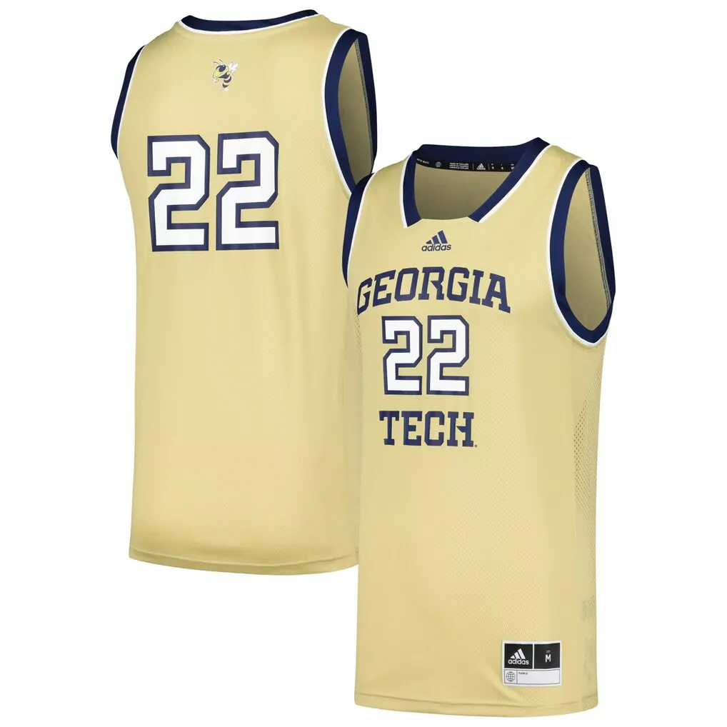 1 georgia tech yellow jackets adidas youth swingman jersey gold