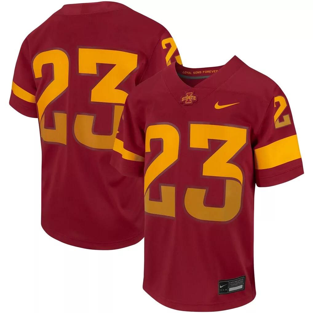 23 iowa state cyclones nike replica basketball jersey cardinal