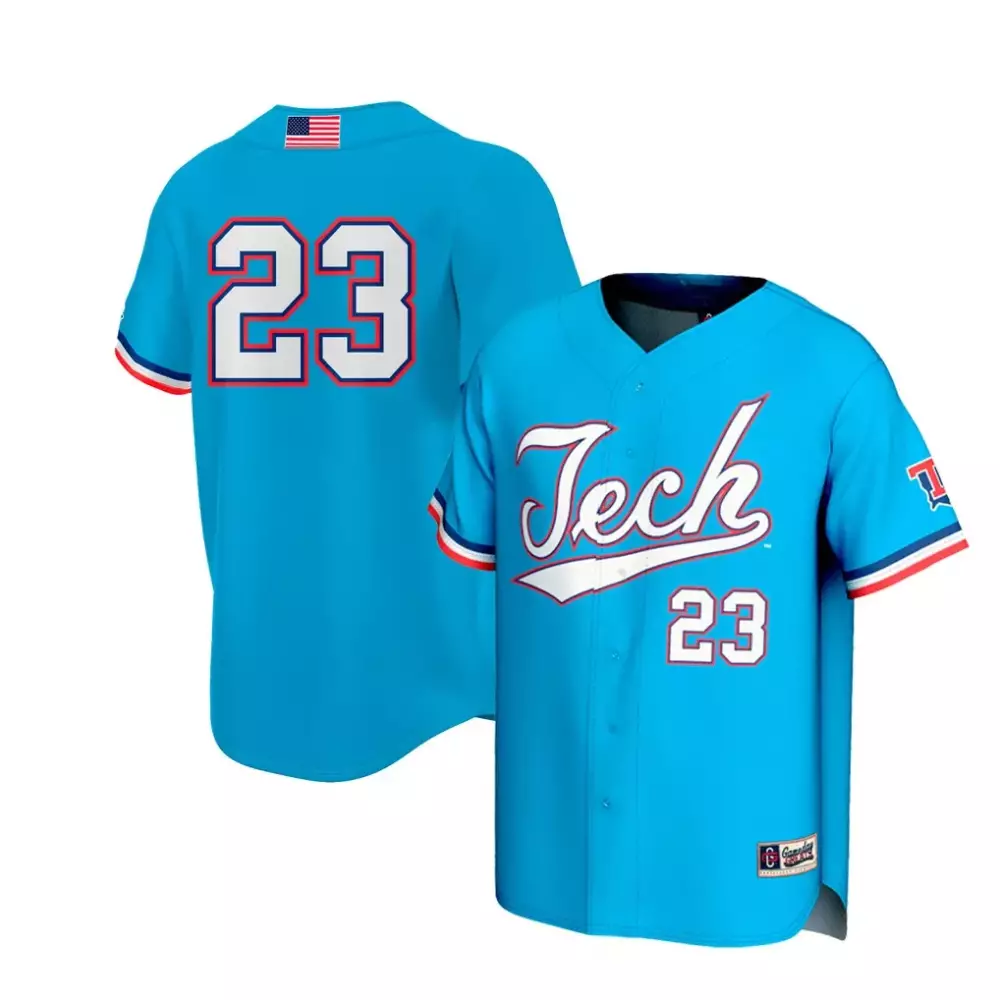23 Louisiana Tech Bulldogs Gameday Greats Unisex Lightweight Collegiate Baseball Fashion Jersey | Royal | Fan Gear for Men, Women & Youth