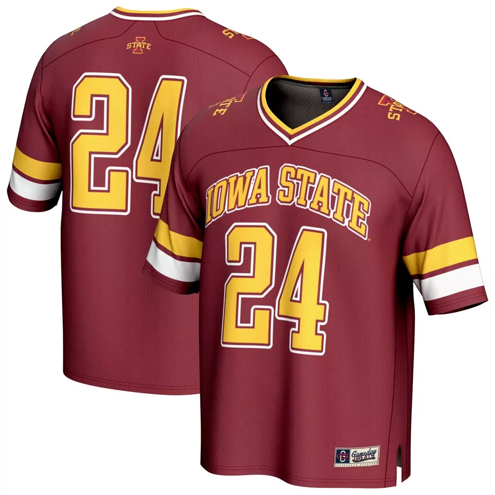 24 iowa state cyclones gameday greats toddler football fashion jersey cardinal