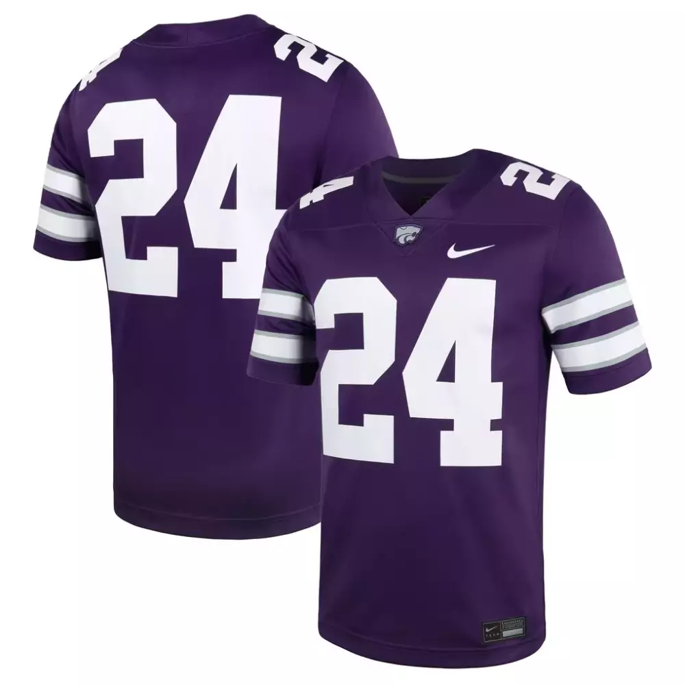 24 kansas state wildcats nike untouchable football jersey purple