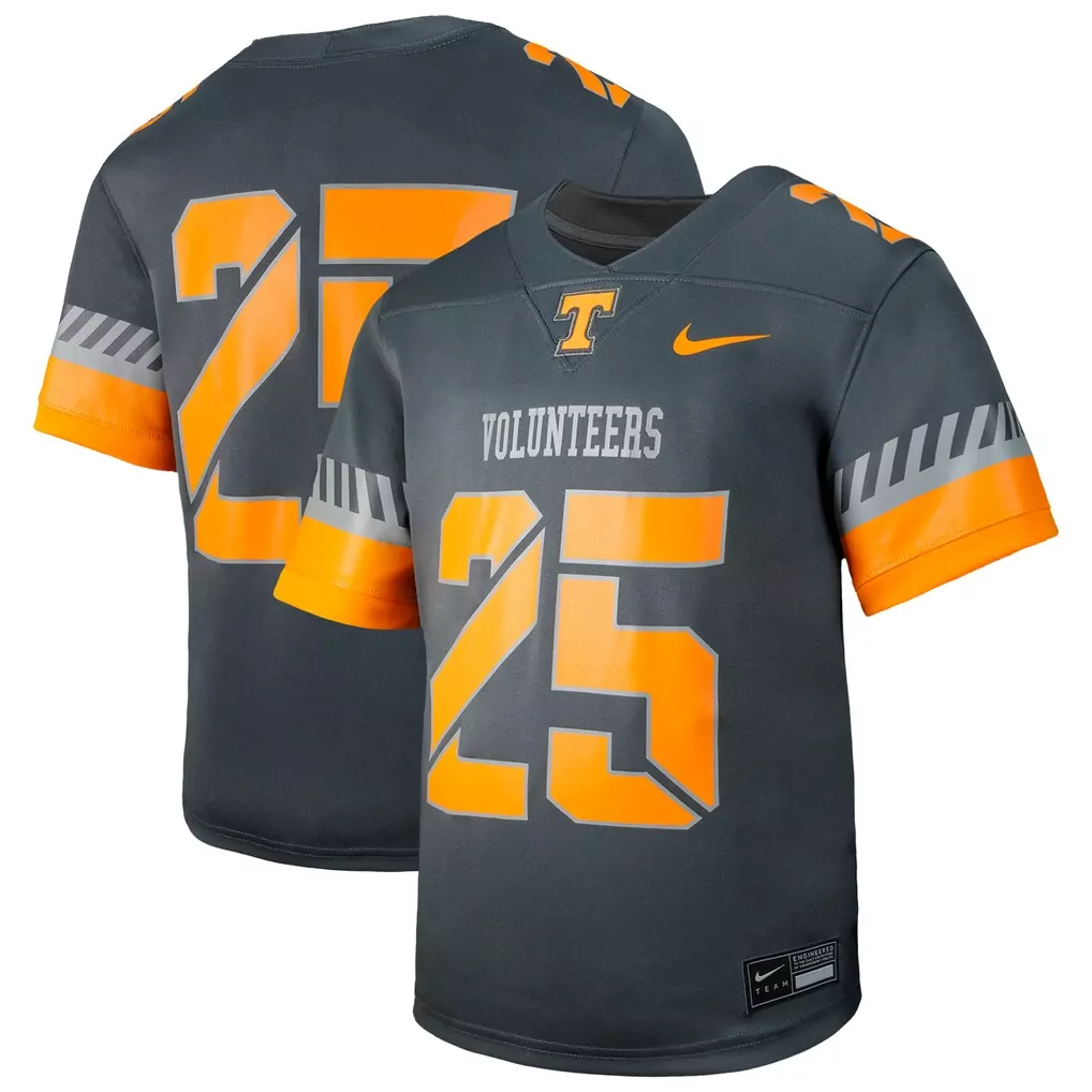 25 tennessee volunteers nike toddler alternate untouchable replica game jersey anthracite