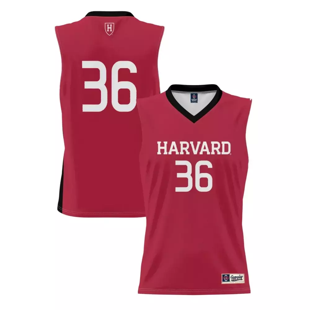 36 harvard crimson gameday greats youth lightweight basketball jersey crimson