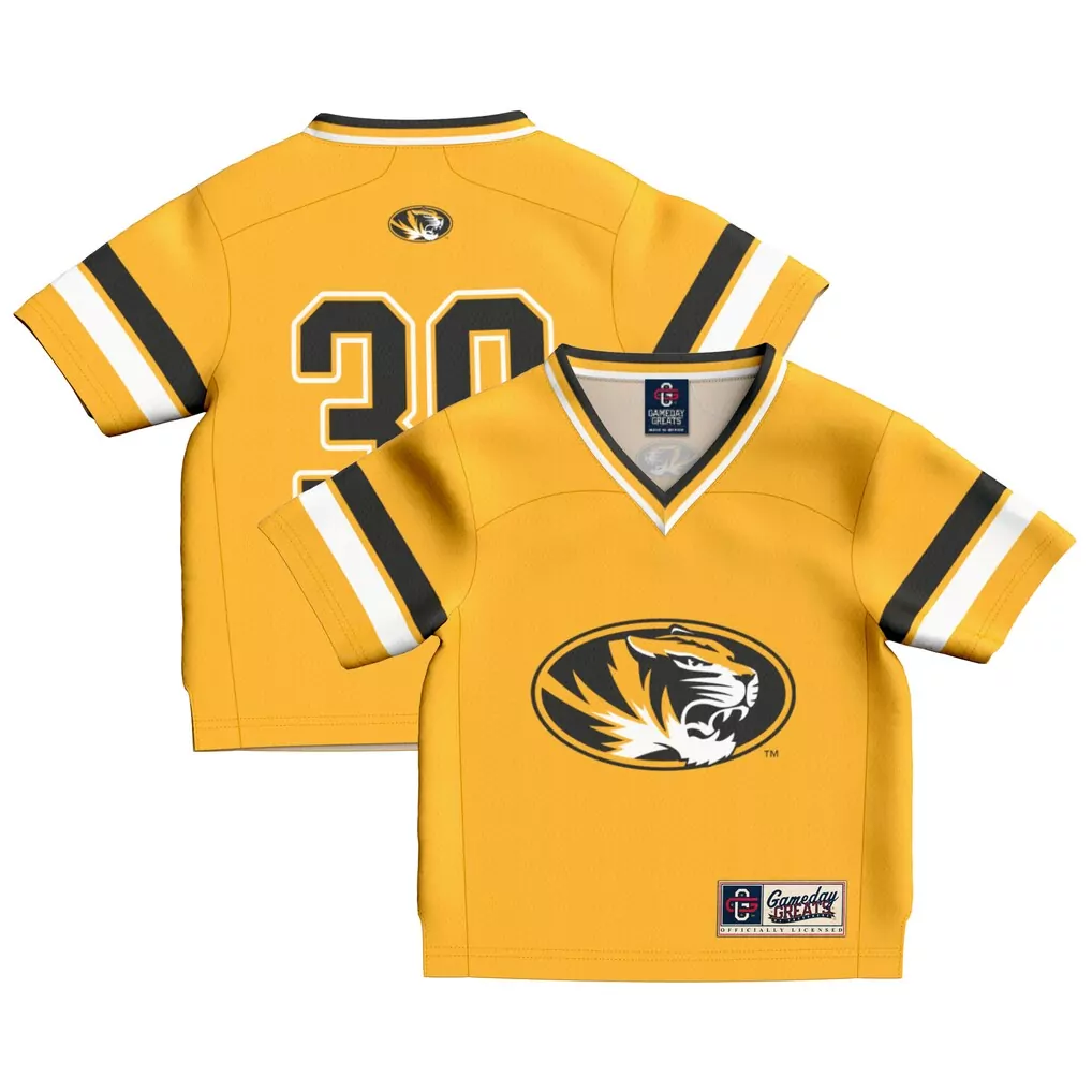 1 missouri tigers garb youth football jersey black