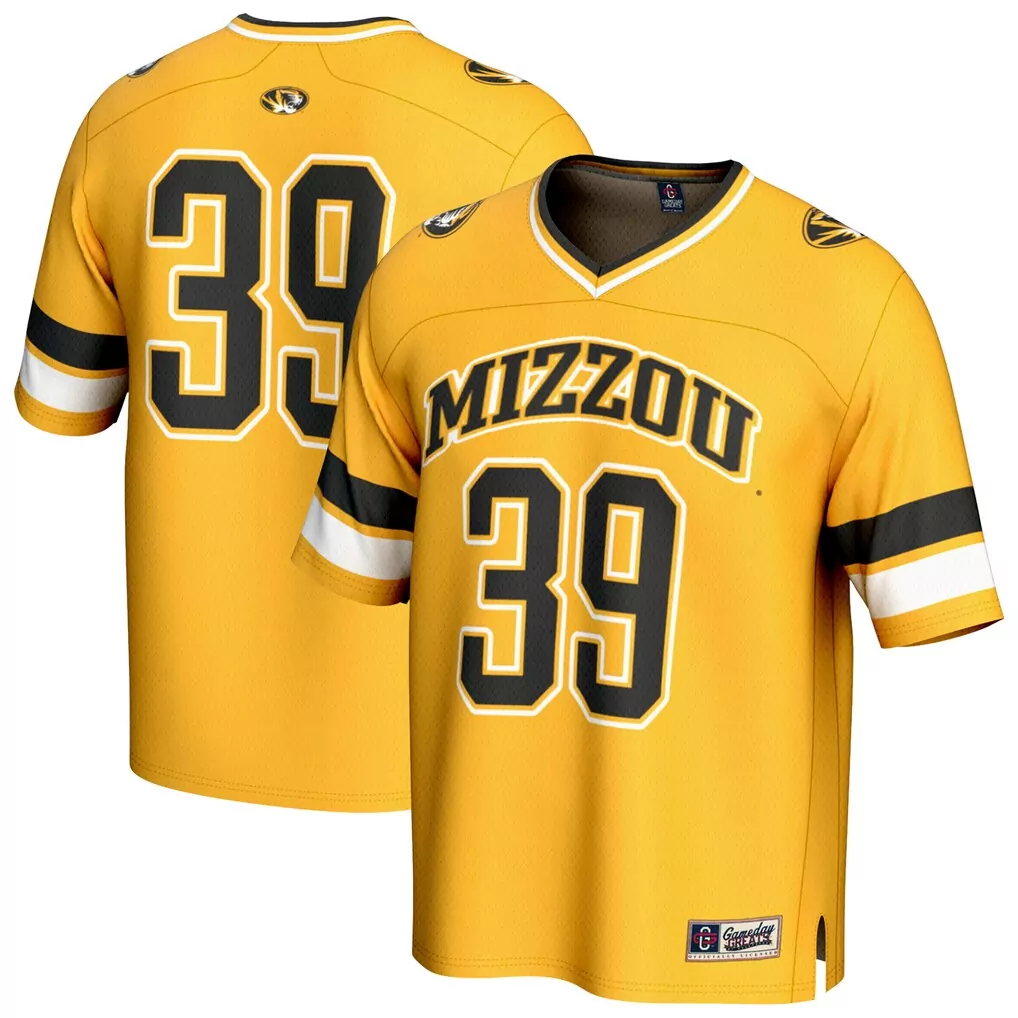 1 missouri tigers garb youth football jersey black