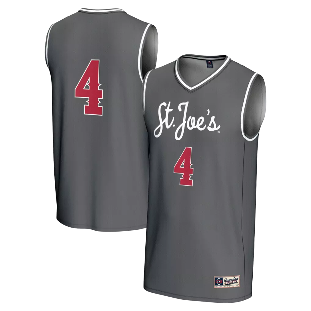 1 saint joseph s hawks gameday greats youth lightweight collegiate basketball fashion jersey crimson