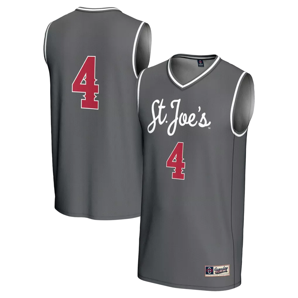 1 saint joseph s hawks gameday greats youth lightweight collegiate basketball fashion jersey crimson
