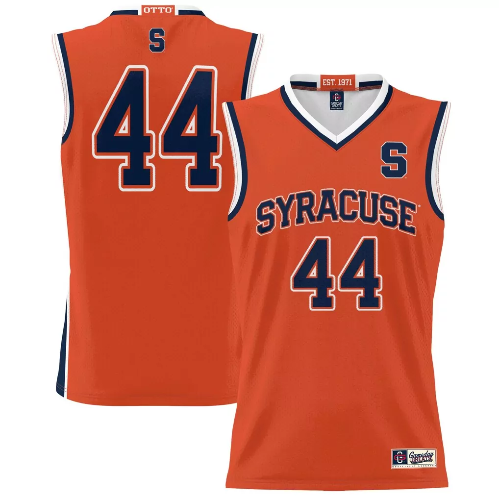 44 syracuse orange gameday greats unisex lightweight basketball jersey navy