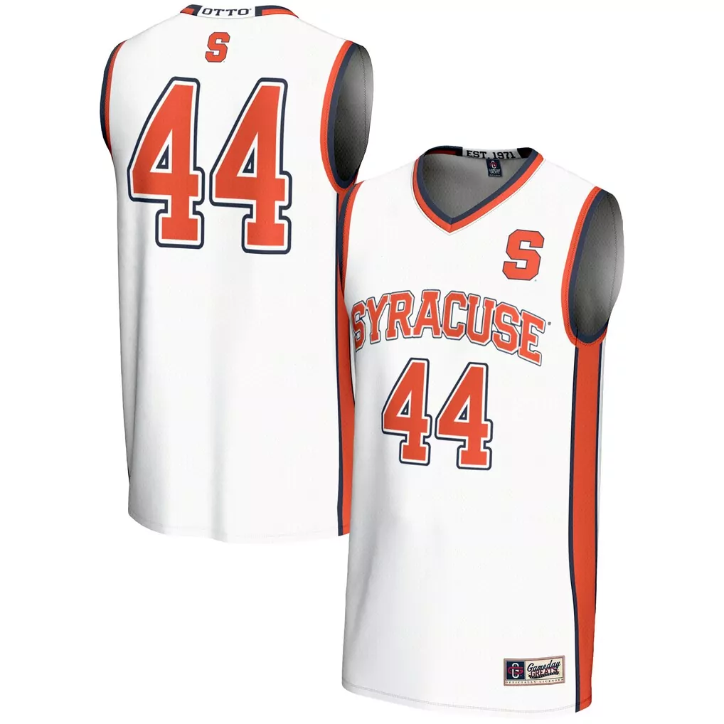 44 syracuse orange gameday greats unisex lightweight basketball jersey navy