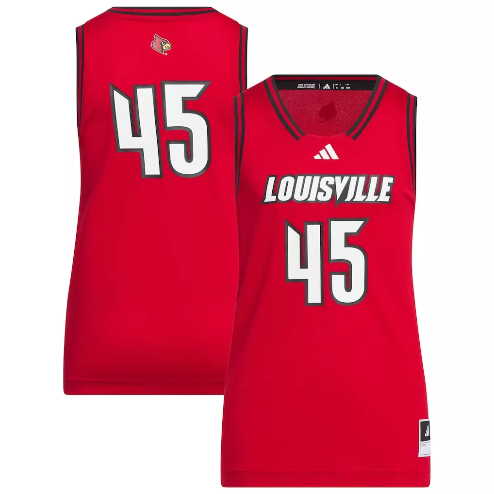 45 louisville cardinals adidas swingman jersey white