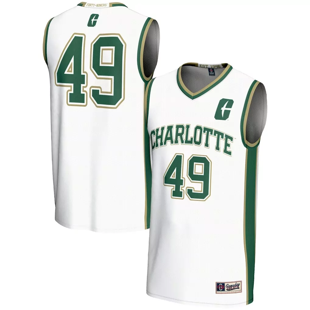 49 charlotte 49ers gameday greats youth football jersey white