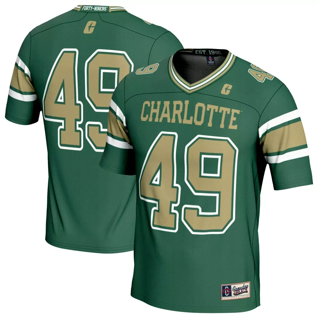 49 charlotte 49ers gameday greats youth football jersey white