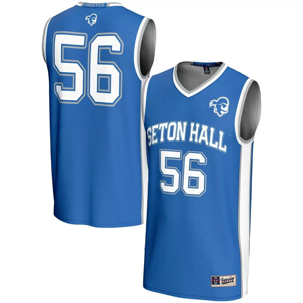 56 seton hall pirates gameday greats unisex lightweight basketball jersey white
