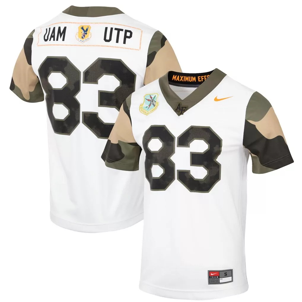 25 air force falcons nike youth apls fighting falcon collection football game jersey gray