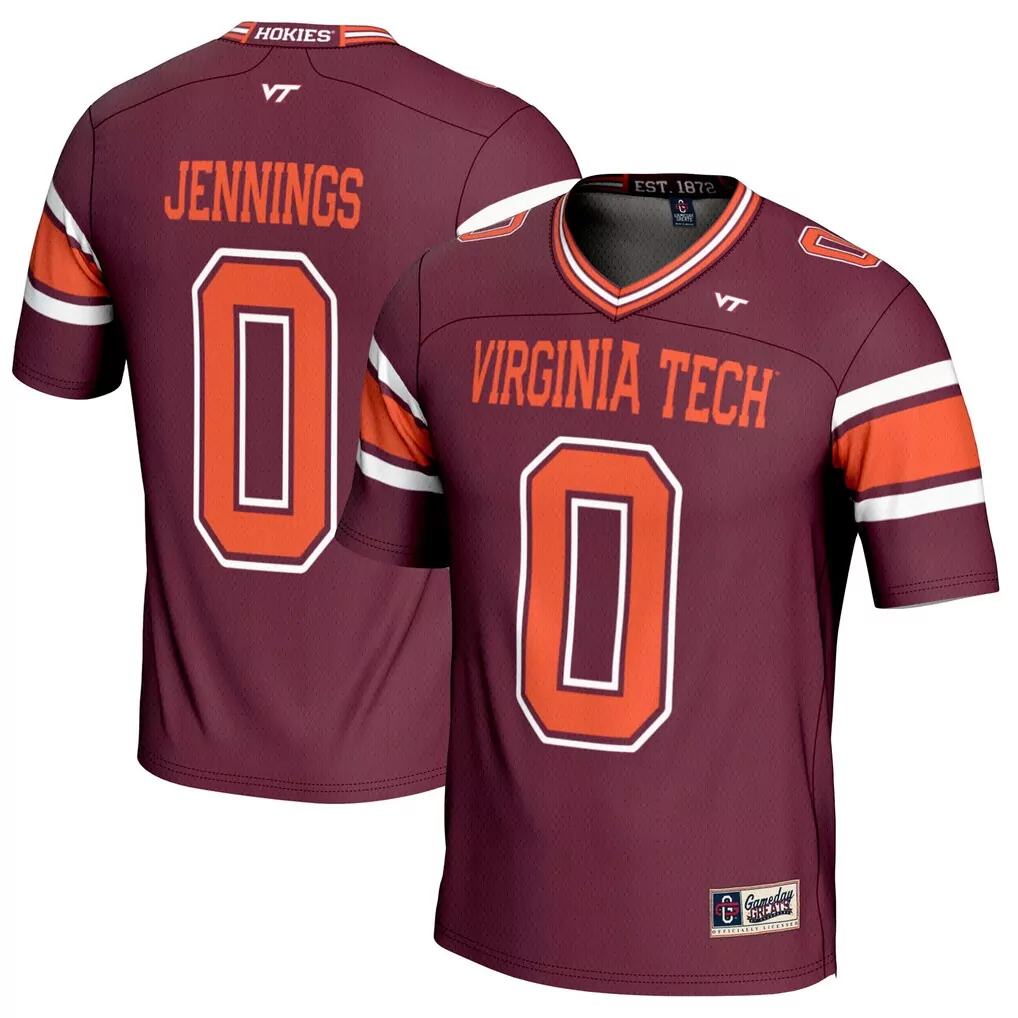 25 virginia tech hokies nike untouchable football jersey maroon