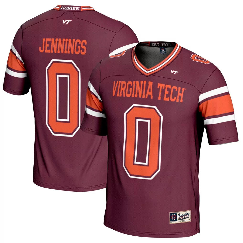 25 virginia tech hokies nike untouchable football jersey maroon