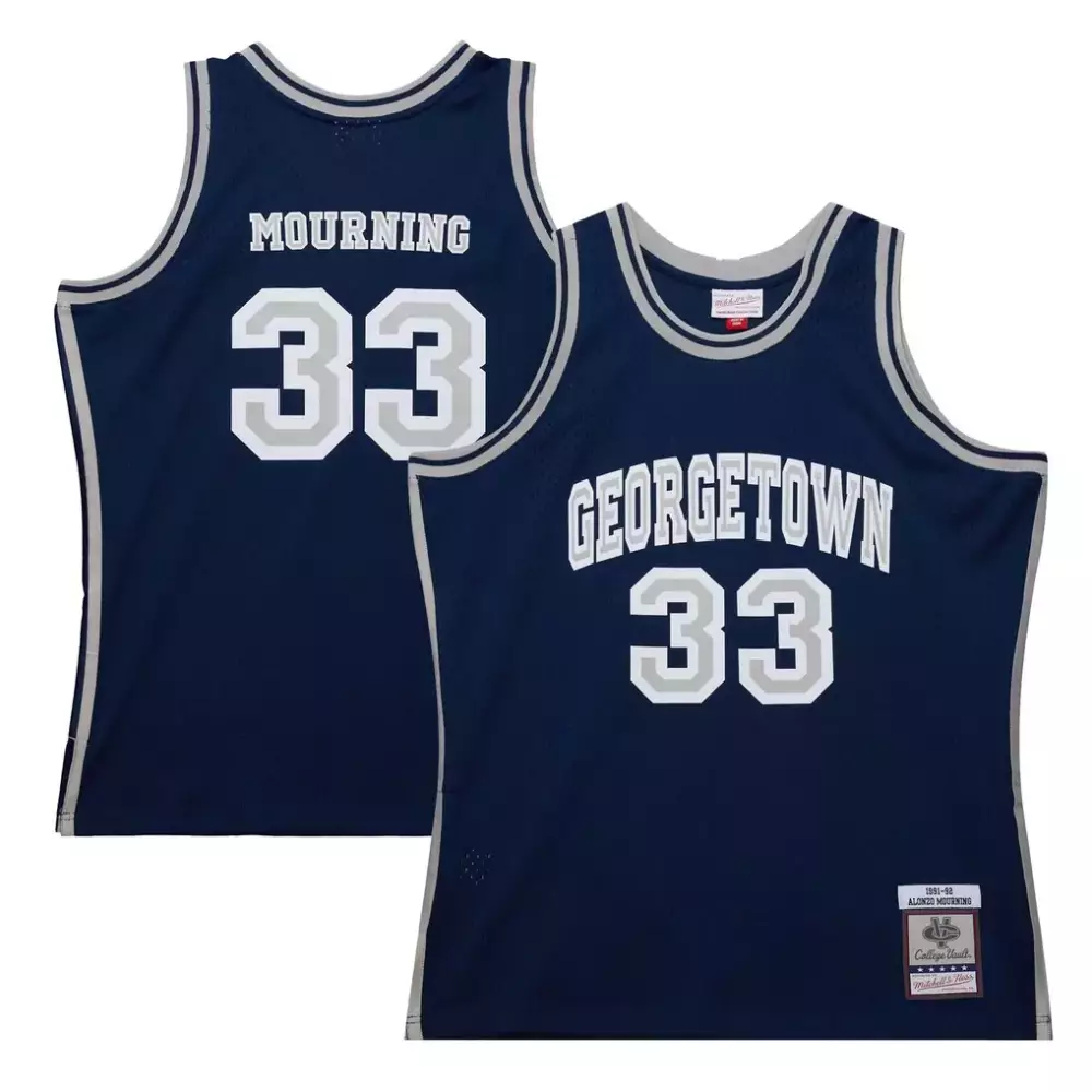 allen iverson georgetown hoyas mitchell ness the answer replica jersey navy