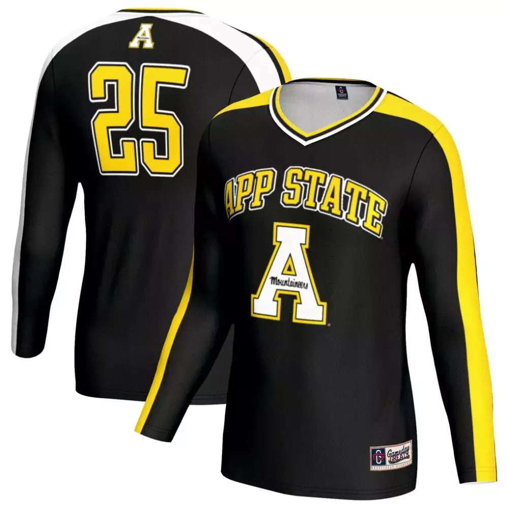 appalachian state mountaineers gameday greats youth nil pick a player lightweight football fashion jersey black