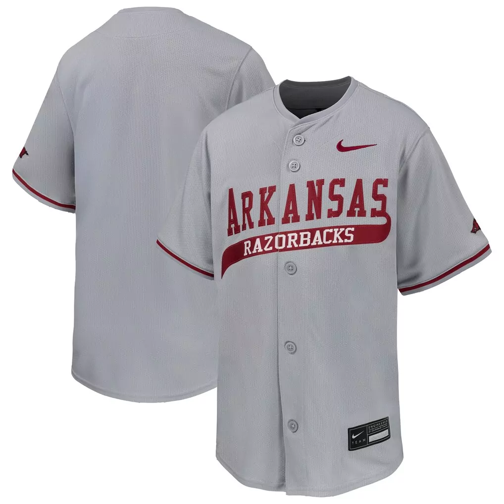 arkansas razorbacks nike replica softball jersey white