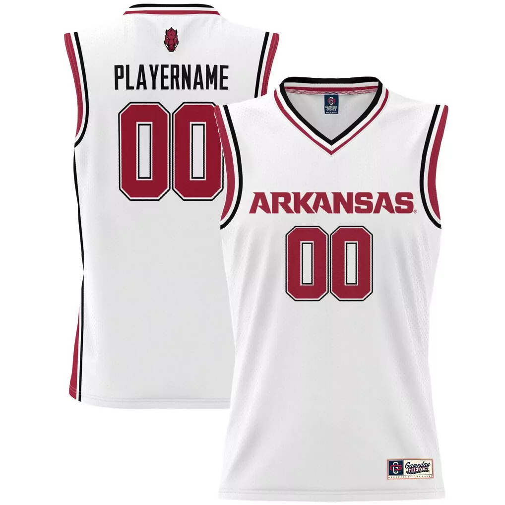arkansas razorbacks nike replica softball jersey white