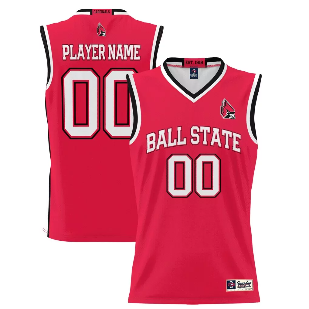 ball state cardinals gameday greats unisex lightweight nil pick a player women s basketball jersey black