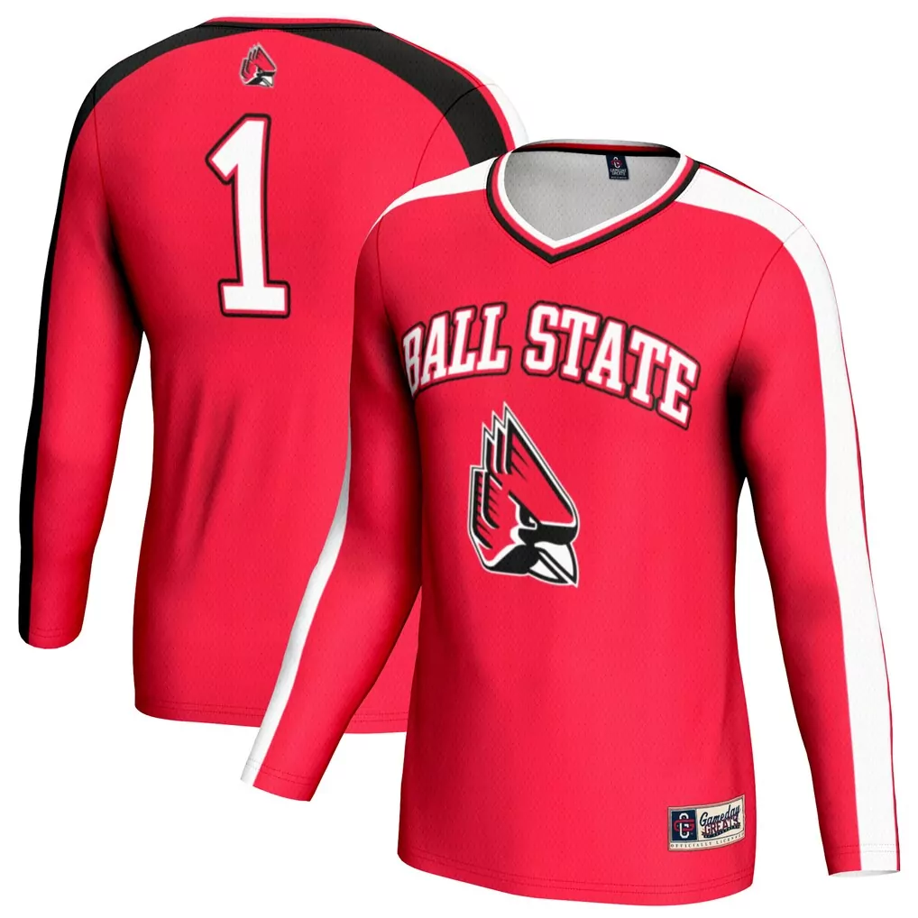 ball state cardinals gameday greats unisex spirit baseball jersey cardinal