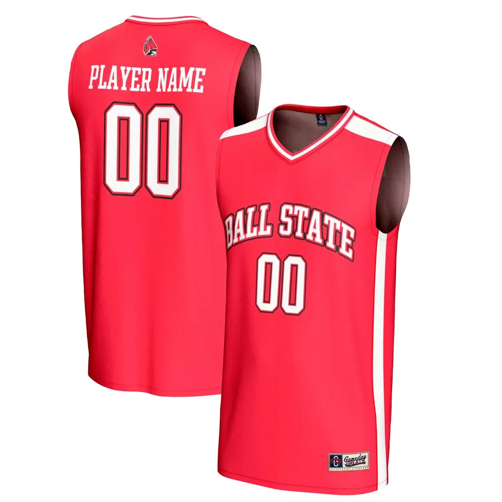 ball state cardinals gameday greats youth nil pick a player football jersey white