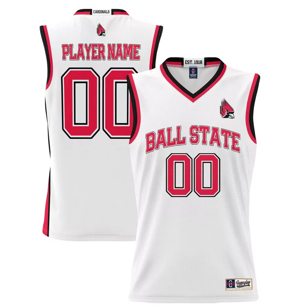 ball state cardinals gameday greats youth nil pick a player lightweight women s basketball jersey white
