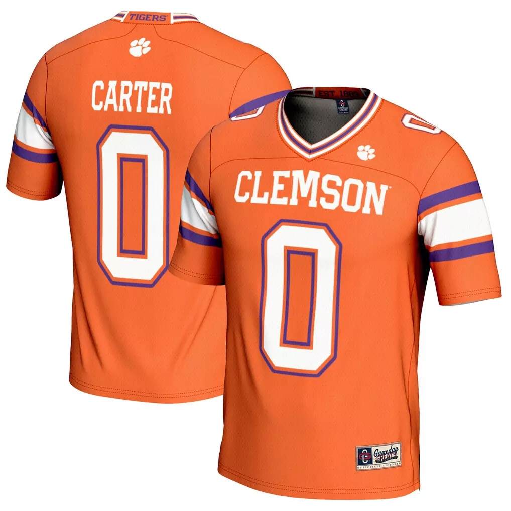8 clemson tigers nike game jersey white