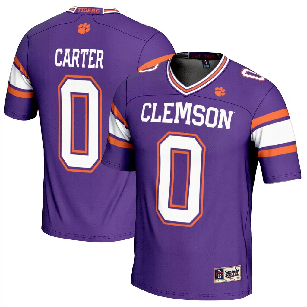 8 clemson tigers nike game jersey white