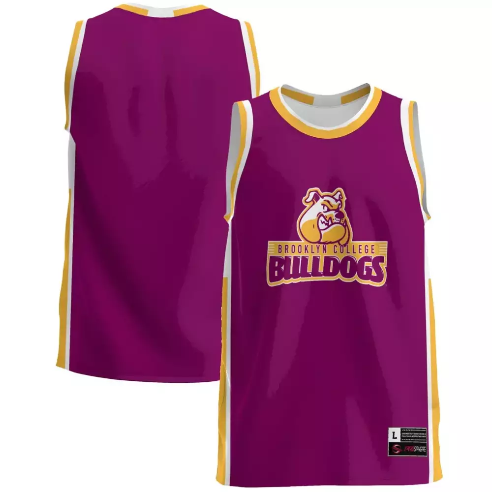 brooklyn college bulldogs gameday greats lightweight basketball jersey maroon