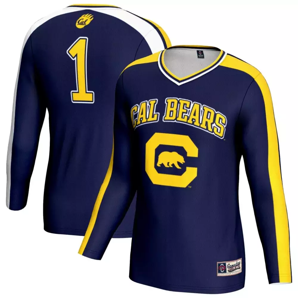 cal bears gameday greats unisex 1 lightweight volleyball fashion jersey navy