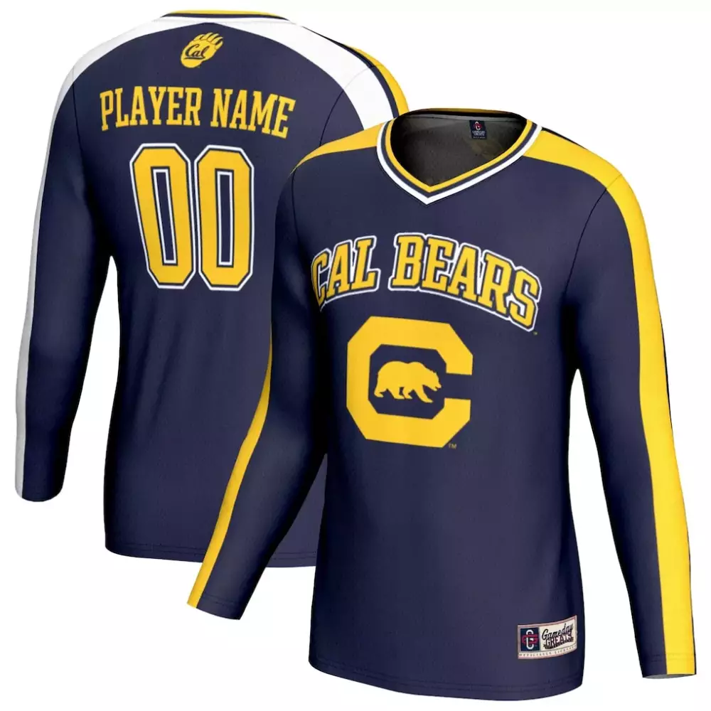 cal bears gameday greats unisex 1 lightweight volleyball fashion jersey navy