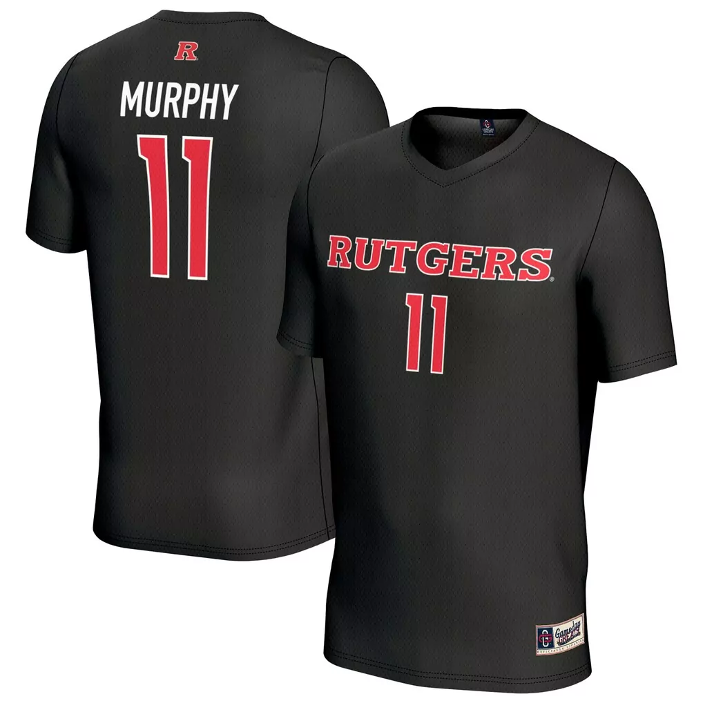 casey murphy rutgers scarlet knights gameday greats youth soccer fashion jersey black