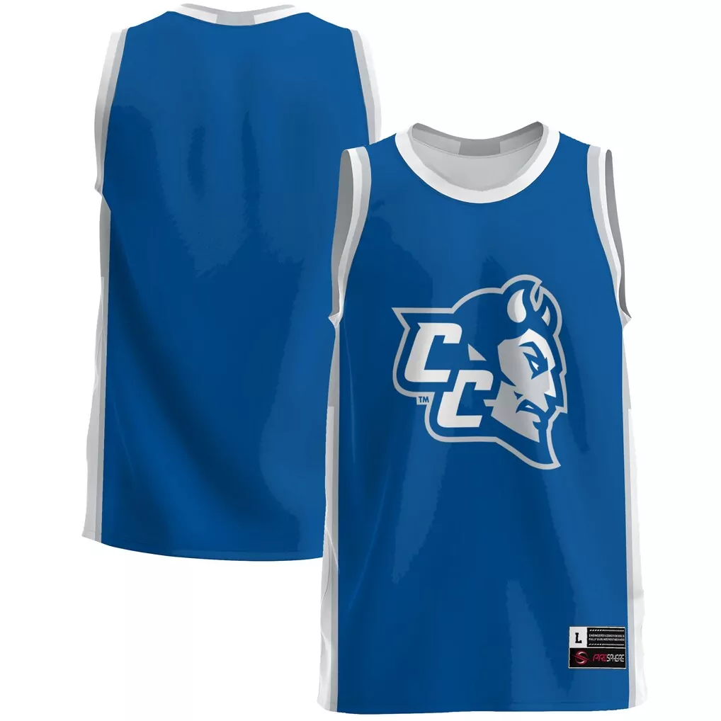 central connecticut state blue devils gameday greats football jersey royal