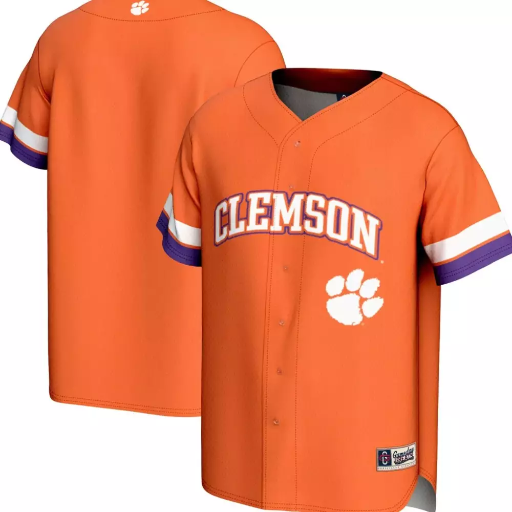 clemson tigers gameday greats nil pick a player lightweight baseball jersey purple