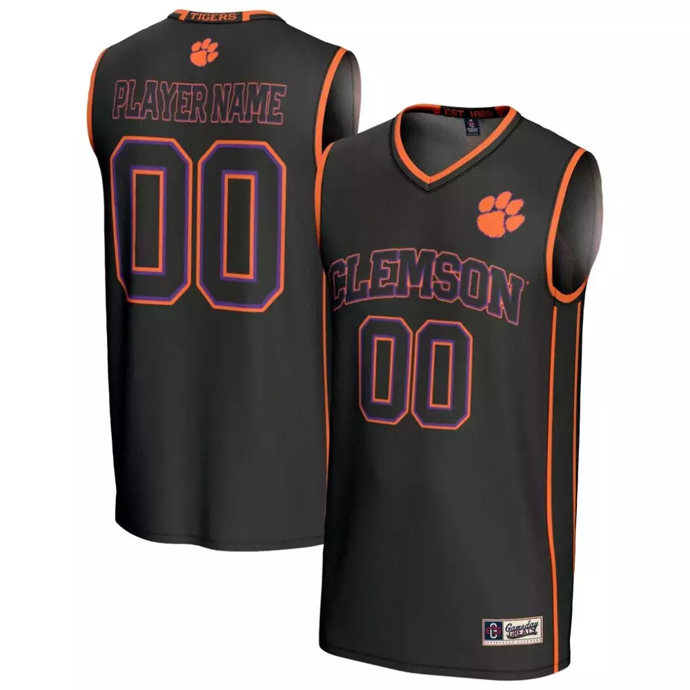 clemson tigers gameday greats youth lightweight collegiate men s basketball nil pick a player fashion jersey black