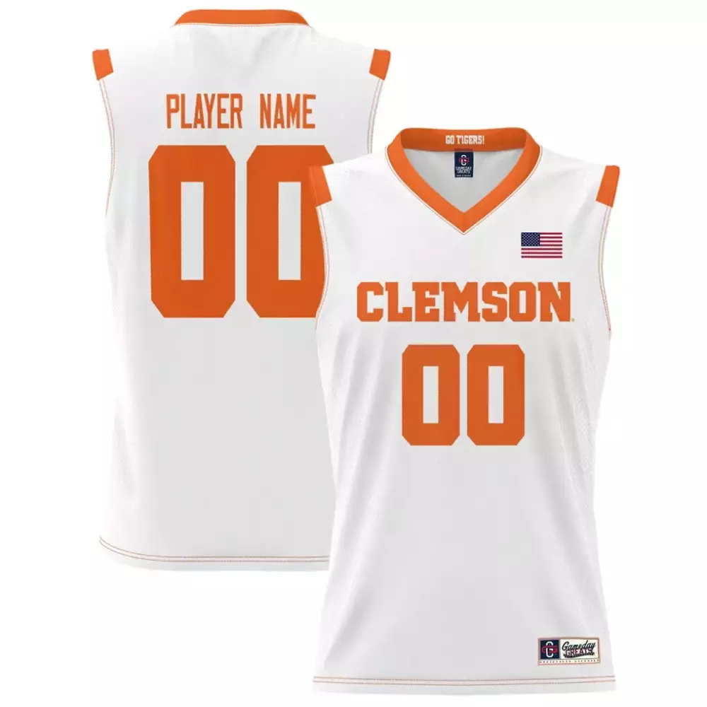 clemson tigers gameday greats youth nil pick a player lightweight men s basketball jersey white 1