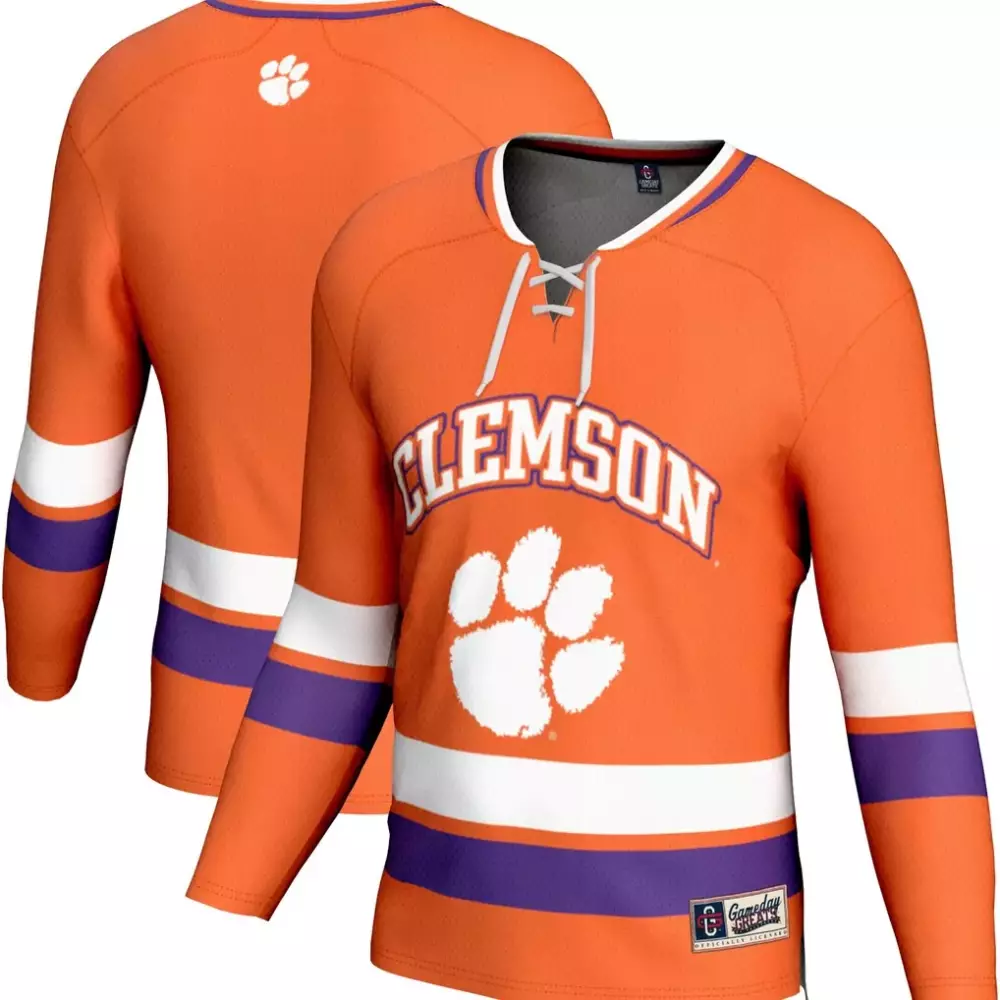 clemson tigers gameday greats youth spirit hockey jersey orange