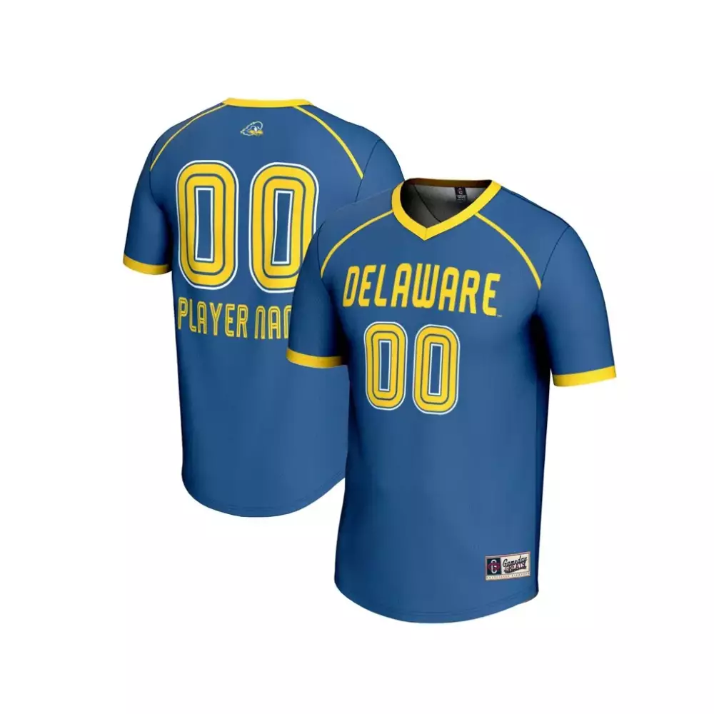 Delaware Fightin' Blue Hens Gameday Greats Unisex NIL Pick A Player Women's Lacrosse Jersey | Royal | Replica Fan Gear for Men, Women & Youth