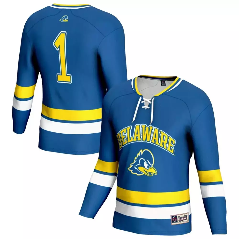 Delaware Fightin' Blue Hens Youth Lightweight Women's Hockey Jersey | Royal | Game Day Outfit for Men, Women & Youth