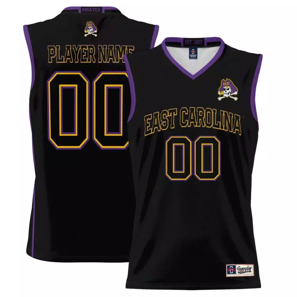 ecu pirates gameday greats youth nil pick a player lightweight softball jersey purple