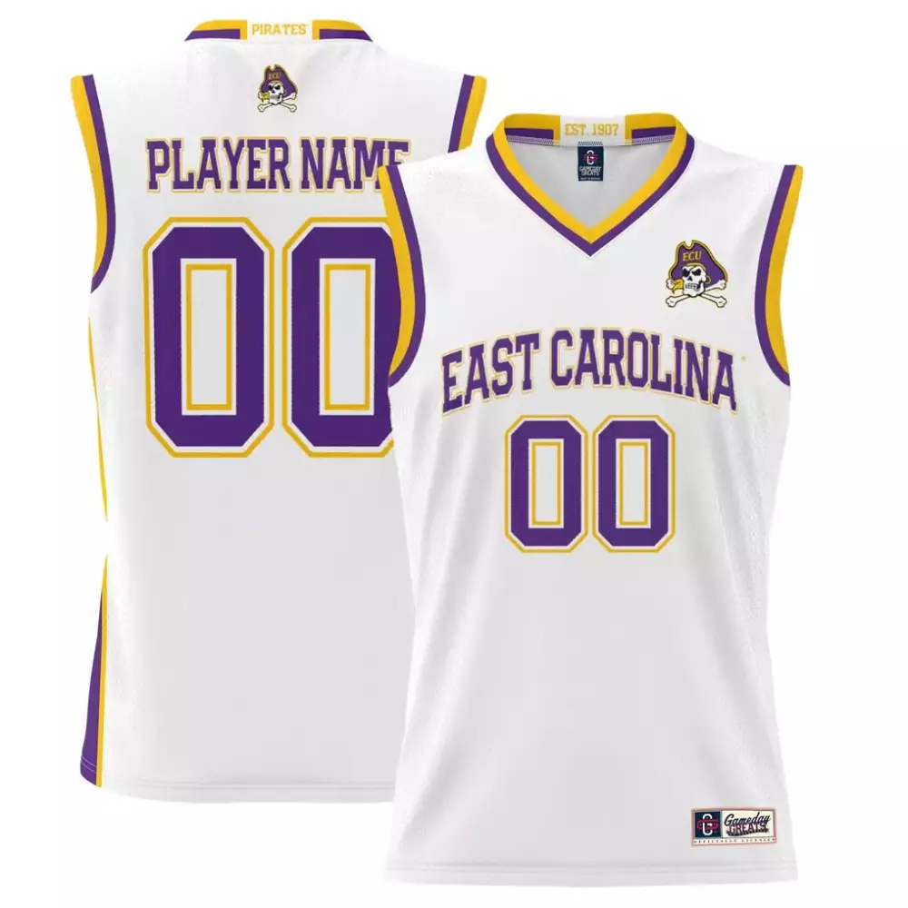 ecu pirates gameday greats youth nil pick a player lightweight women s basketball jersey white