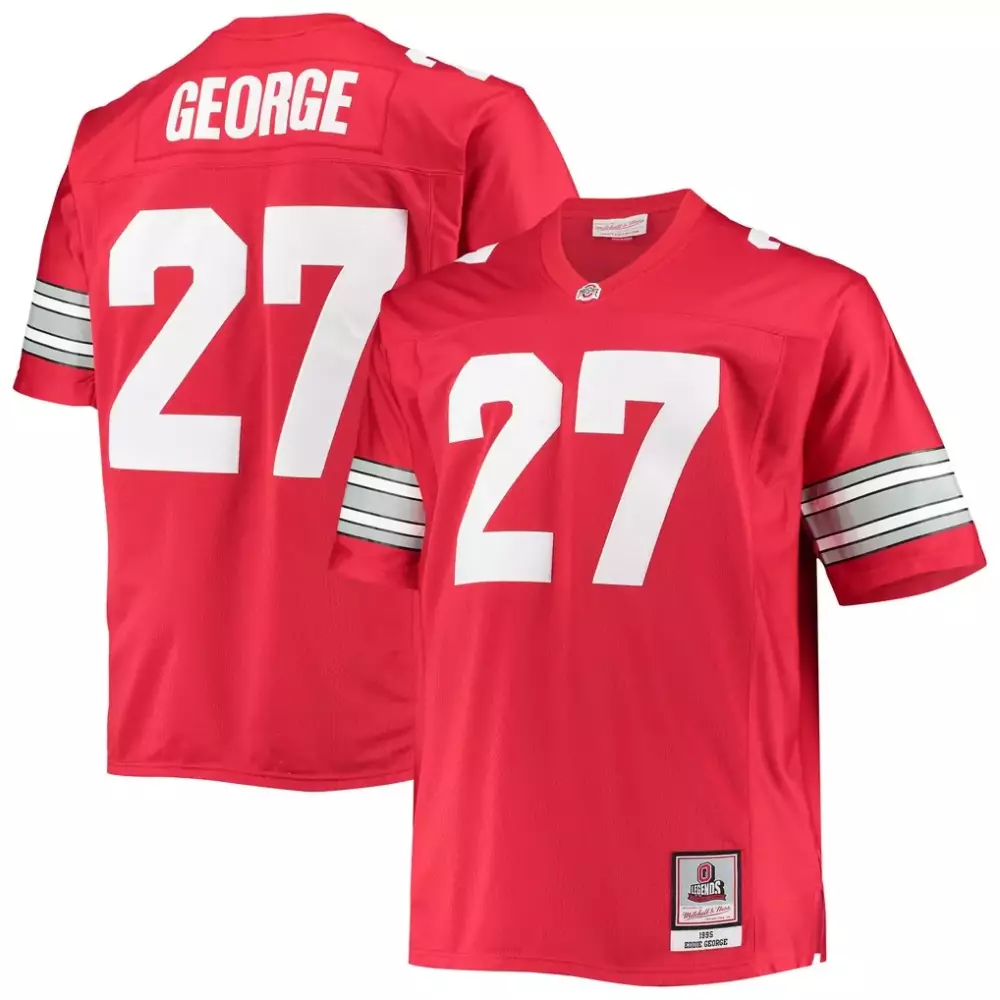 eddie george ohio state buckeyes mitchell ness big tall legacy alumni jersey scarlet