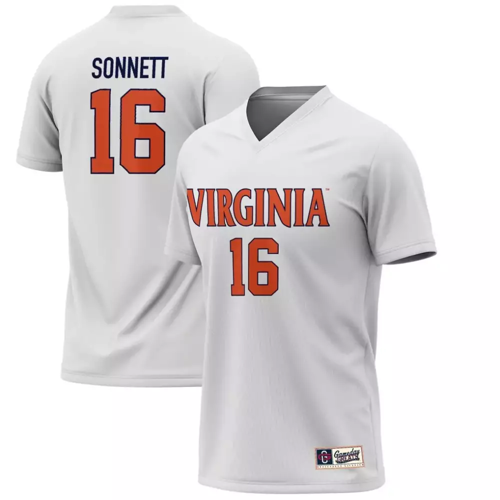 becky sauerbrunn virginia cavaliers gameday greats youth lightweight alumni soccer jersey white