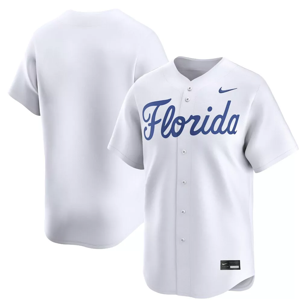 florida gators nike college limited baseball jersey white