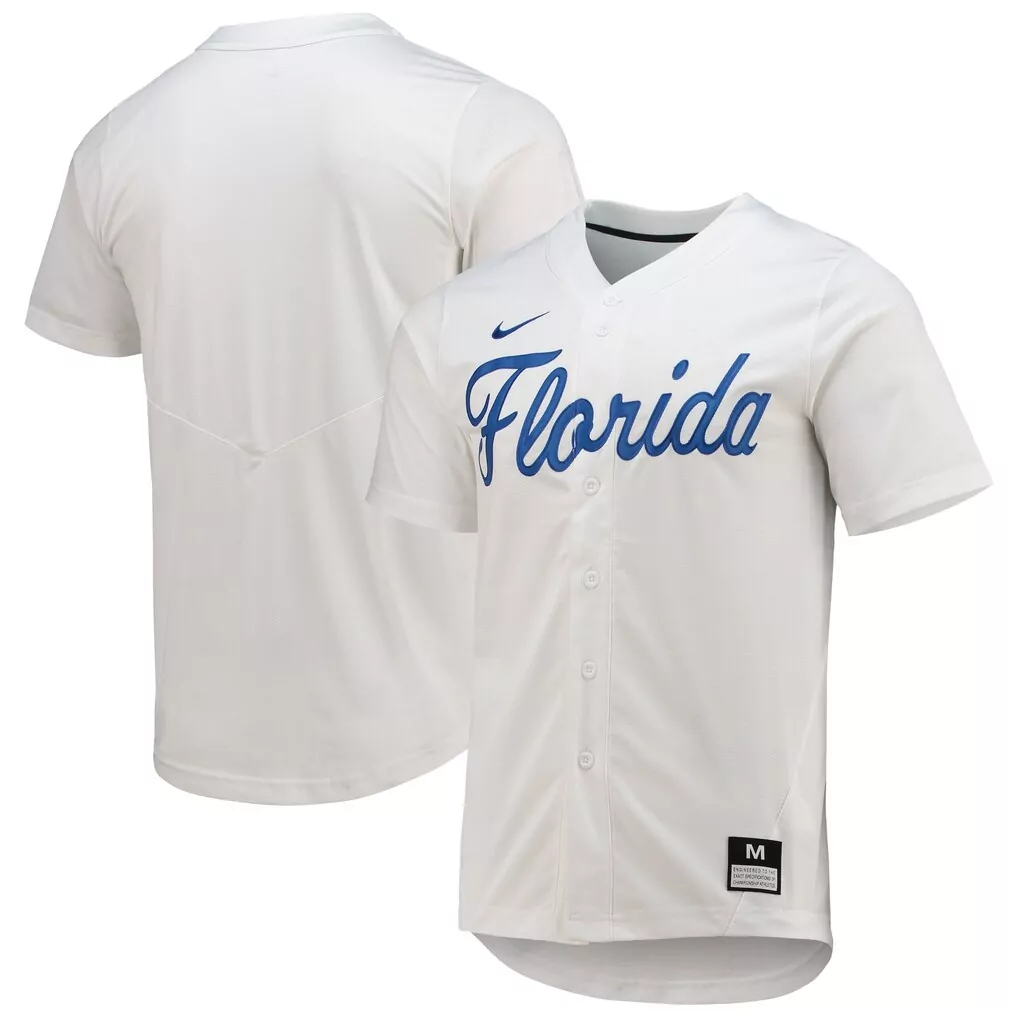 florida gators nike college limited baseball jersey white