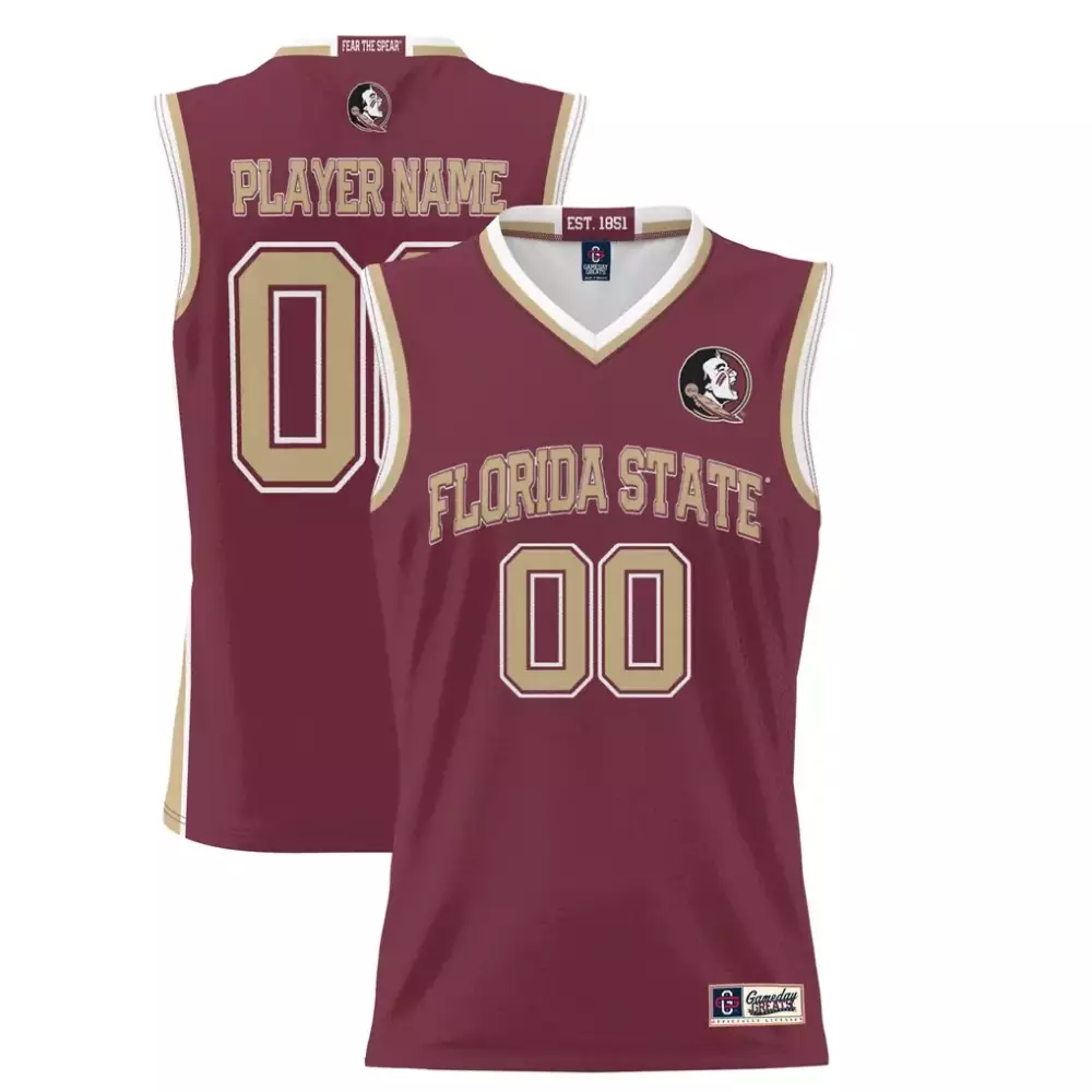 florida state seminoles gameday greats nil pick a player men s basketball icon print lightweight jersey garnet
